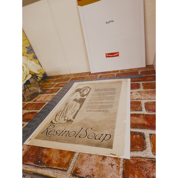 1918 Resinol Soap Woman at Vanity Beauty‎ Routine Original Vtg PRINT AD - Picture 5 of 12